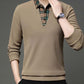 Men's Warm Thickened Shirt Collar Sweatshirt