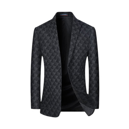 Men's Classic Slim Fit Patterned Blazer