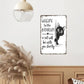 Cute Cat Bathroom Decor Sign