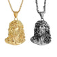 Jesus Head Pendant Necklace