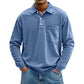 Men's Casual Long Sleeve Shirt With Pocket