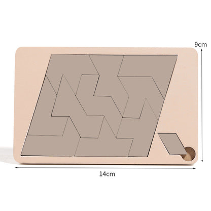 Wooden Tangram Board Puzzle Game