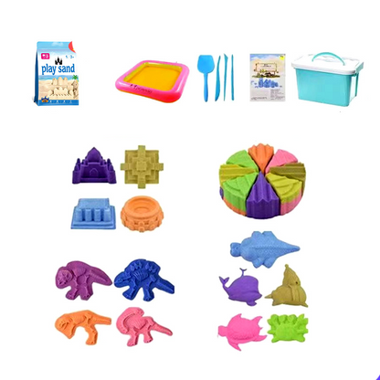 Mold & Play Colored Sand Sensory Toy Kit
