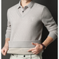 Men's V-Neck Fake Two-Piece Knitted Sweater