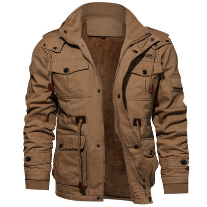[Perfect Gift] Men's Winter Drawstring Cotton Military Driver Jacket - Comfort and Style Combined