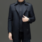 Men's Medium-Length Trench Coat with Detachable Inner