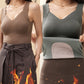 Women's Thermal Seamless Vest With Built-In Bra