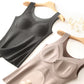 Women's Thermal Seamless Vest With Built-In Bra
