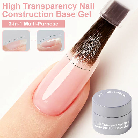 3-in-1 Multi-Purpose High Transparency Nail Construction Base Gel