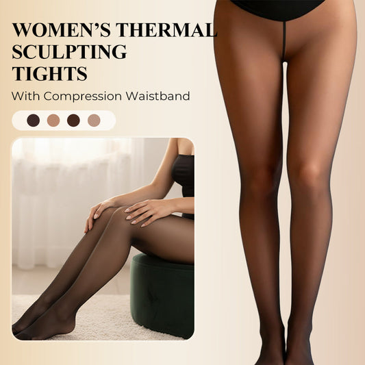 Women’s Thermal Sculpting Tights With Compression Waistband