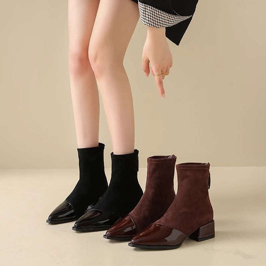 Vintage-Inspired Pointed Toe Boots for Women