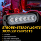 Waterproof Steady & Strobe LED Light for Trucks & Motorcycles