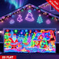 UV Reactive Christmas Garage Door Banner