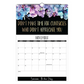 2026 Funny Floral Wall Calendar