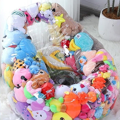 Transparent Stuffed Animal Storage Beanbag Chair