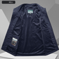 Men's Oversized Sleeveless Vest Jacket with Pockets