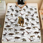 Soft Warm Dinosaur Print Blanket