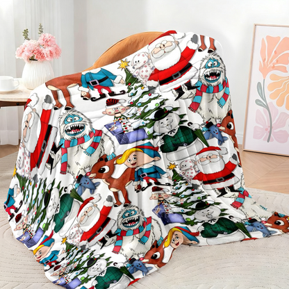 Soft Cozy Christmas Throw Blanket
