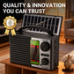 Solar Powered Emergency Radio with Flashlight