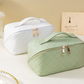 Large Capacity Waterproof Quilted Cosmetic Bag