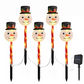 5 PCS Christmas Waterproof Outdoor Solar Pathway Lights