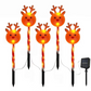 5 PCS Christmas Waterproof Outdoor Solar Pathway Lights