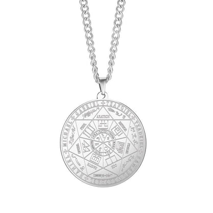 Seven Archangels Medallion Pendant Necklace