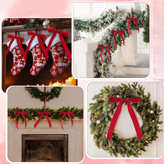 Elegant Christmas Ribbon Bow Ornament