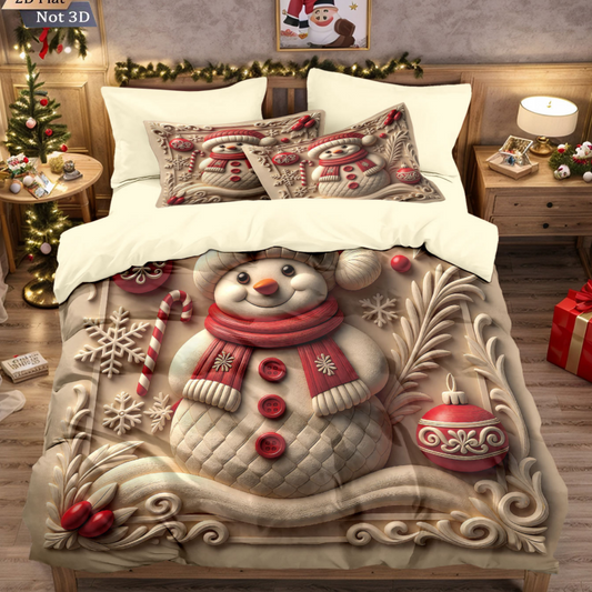 Festive Christmas 3-Piece Duvet Cover Set