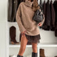 Women's Turtleneck Sweater Mini Dress Set