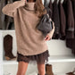 Women's Turtleneck Sweater Mini Dress Set
