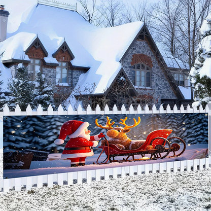 ⏰ Merry Christmas Hanging Banner – Outdoor festive decor ✨
