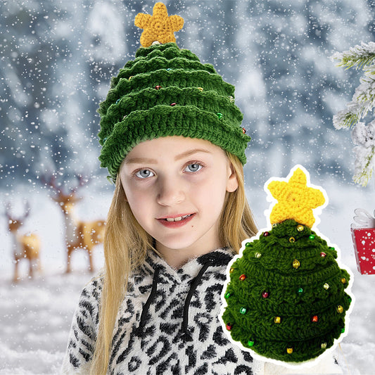 Parent-Child Christmas Tree Beanie