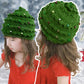 Parent-Child Christmas Tree Beanie