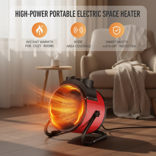 High-Power Portable Electric Space Heater