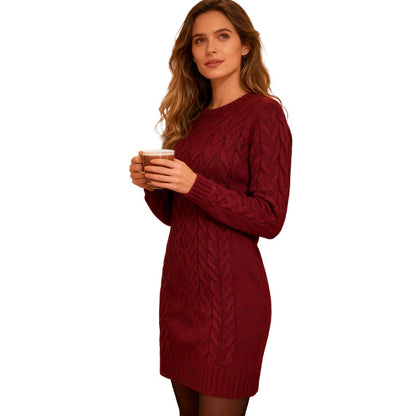 Women’s Casual Solid Color Knit Dress