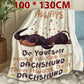 Cute Dachshund Pattern Blanket