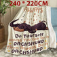 Cute Dachshund Pattern Blanket
