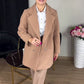 Women's 2-Piece Khaki Coat & Trouser Set