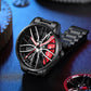 Perfect Gift-Elegant Watch With Racing Wheel-Where Time Is Valued