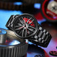 Perfect Gift-Elegant Watch With Racing Wheel-Where Time Is Valued