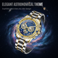 Multifunction Self-Winding Watch with Sun & Moon Phase