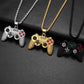 Rhinestone Arcade Game Controller Necklace