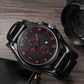 Men's Business Quartz Watches with PU Leather Strap
