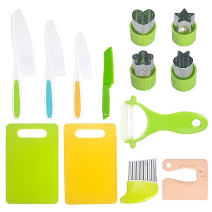 ⏳LAST DAY SALE 50% OFF!!🎁Montessori Kitchen Set for Kids (13 pcs) Make Cooking Fun, Safe & Easy!
