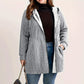 Relaxed Fit Hooded Jacket with Textured Weave