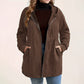 Relaxed Fit Hooded Jacket with Textured Weave