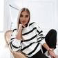 Women's Striped 2-Piece Tracksuit Set