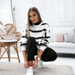 Women's Striped 2-Piece Tracksuit Set