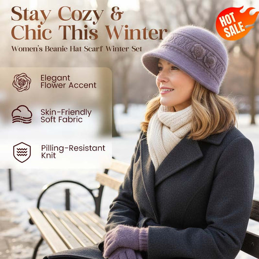 Women's Hat Scarf Winter Set